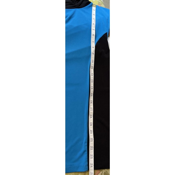 SUSAN GRAVER Women’s XS Active Top Polyester Spandex Blue Black - Picture 8 of 8